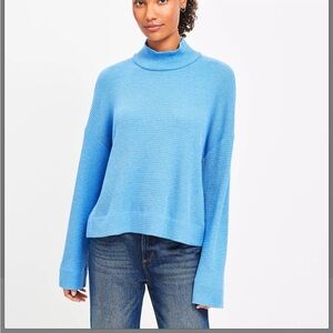 NEW LOFT Sky Blue Women's Mock Neck Sweater